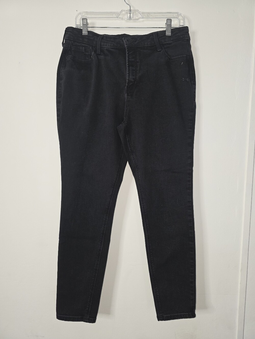 Old Navy Black Rockstar Super Skinny High Rise Jeans Sz 14